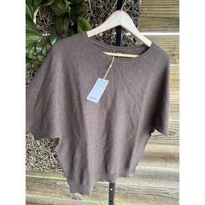 New QUINCE Quince Dolman Sweater made from organic cotton/cashmere blend Medium